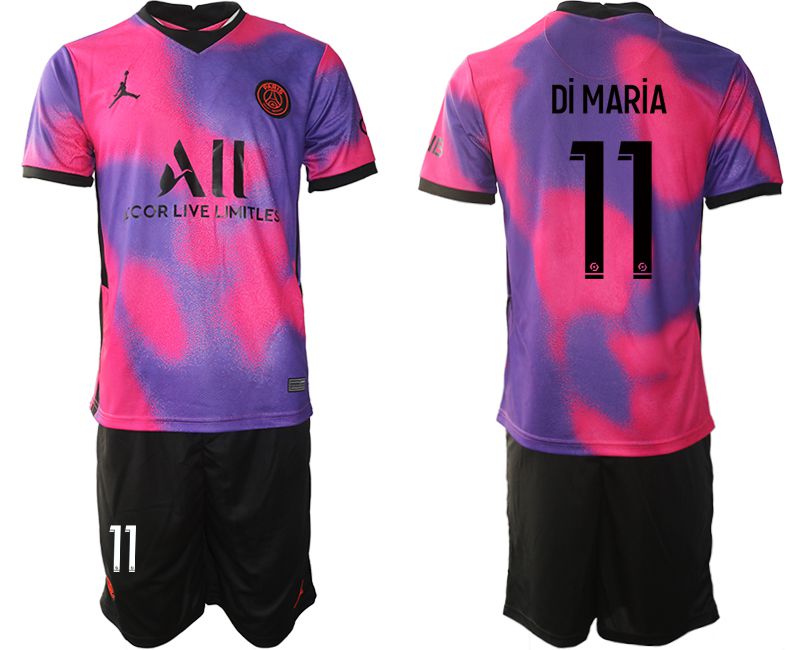 Men 2020-2021 Club Paris St German away purple #11 Soccer Jersey